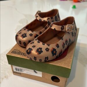 Mini Melissa Kids' Brown Floral Shoes
